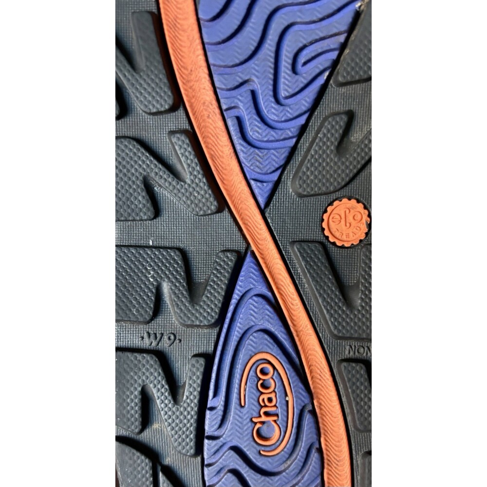 Chaco ZVOLV X2 Womens 9 40 EU Hiking Water Sandal Volcanic Blue Orange EUC - Picture 9 of 9